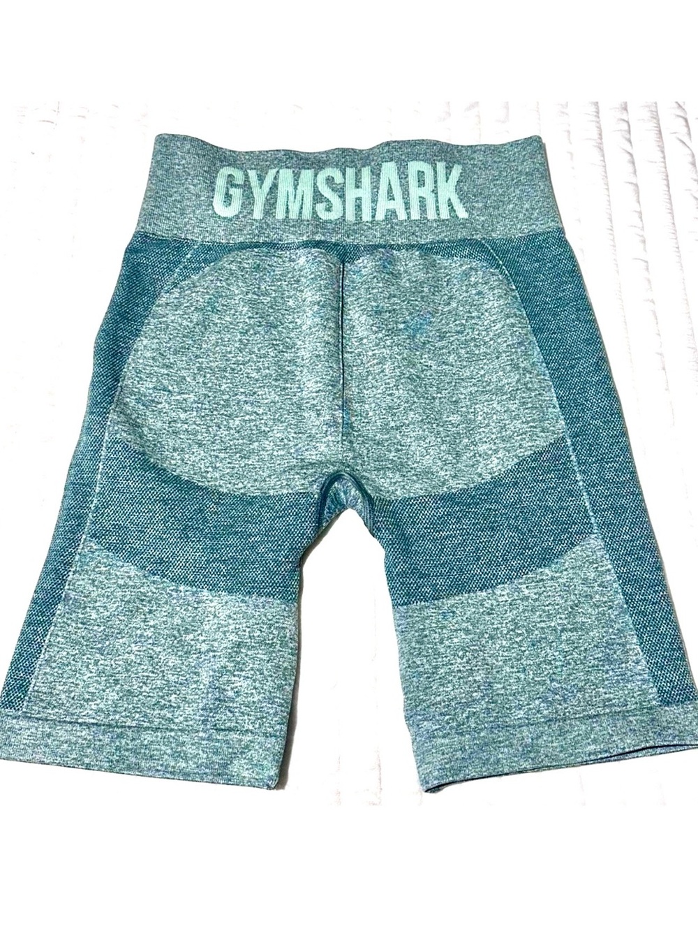 Gymshark Teal Seamless High-Waist Bike Shorts